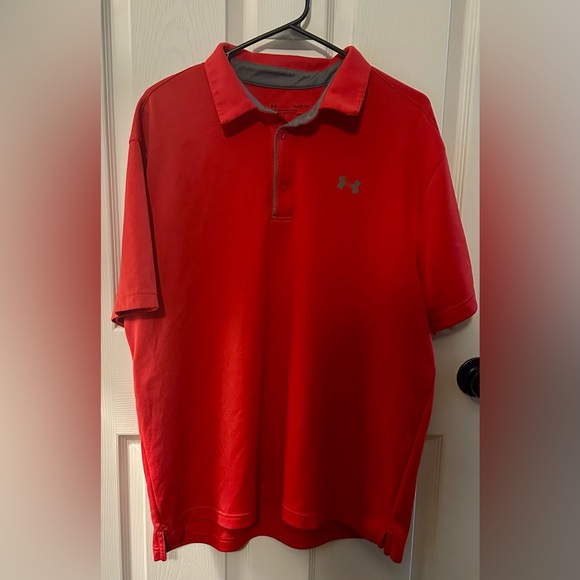 Under Armour Men's Red Polo Shirt - Picture 1 of 4